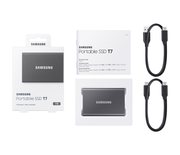 SAMSUNG T7 USB 3.2 1TB Szary MU-PC1T0T/WW - 562883 - zdjęcie 10